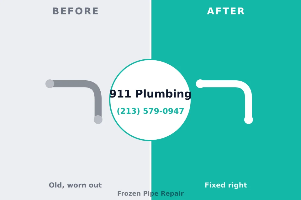 Before and after: plumbing company La Plata, MO